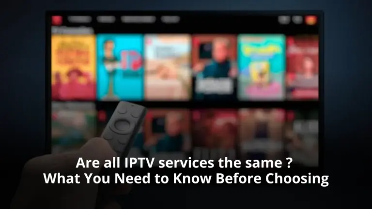 Are all IPTV services the same in Canada
