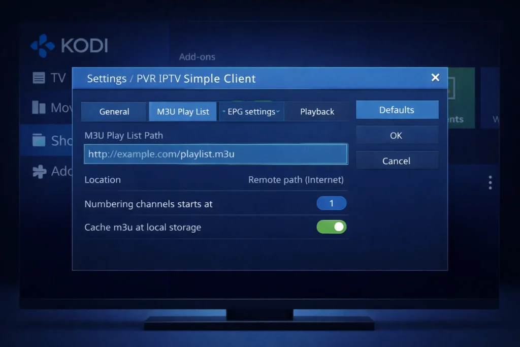 IPTV on Kodi 3