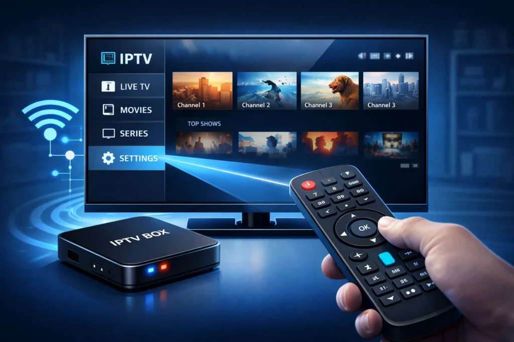 URL on IPTV Box