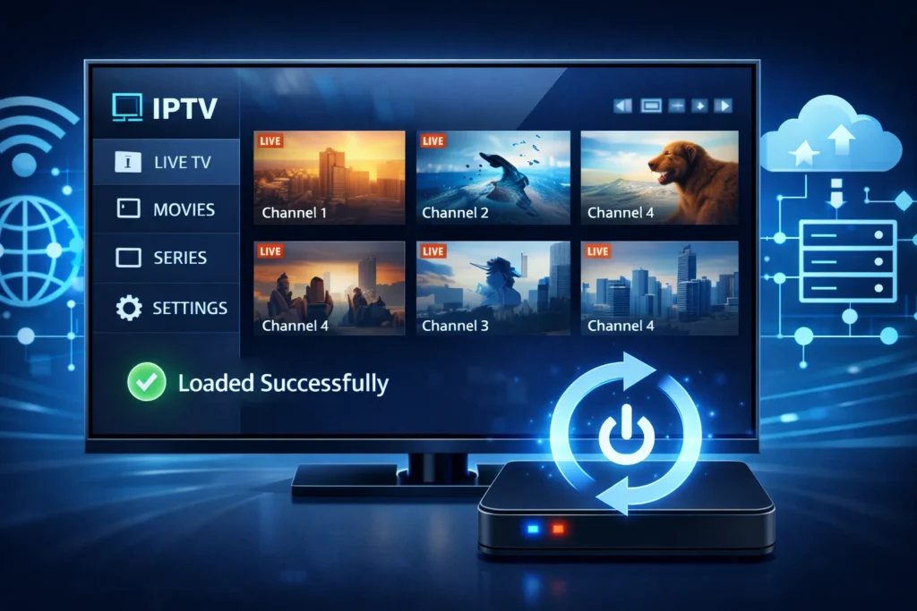 URL on IPTV Box