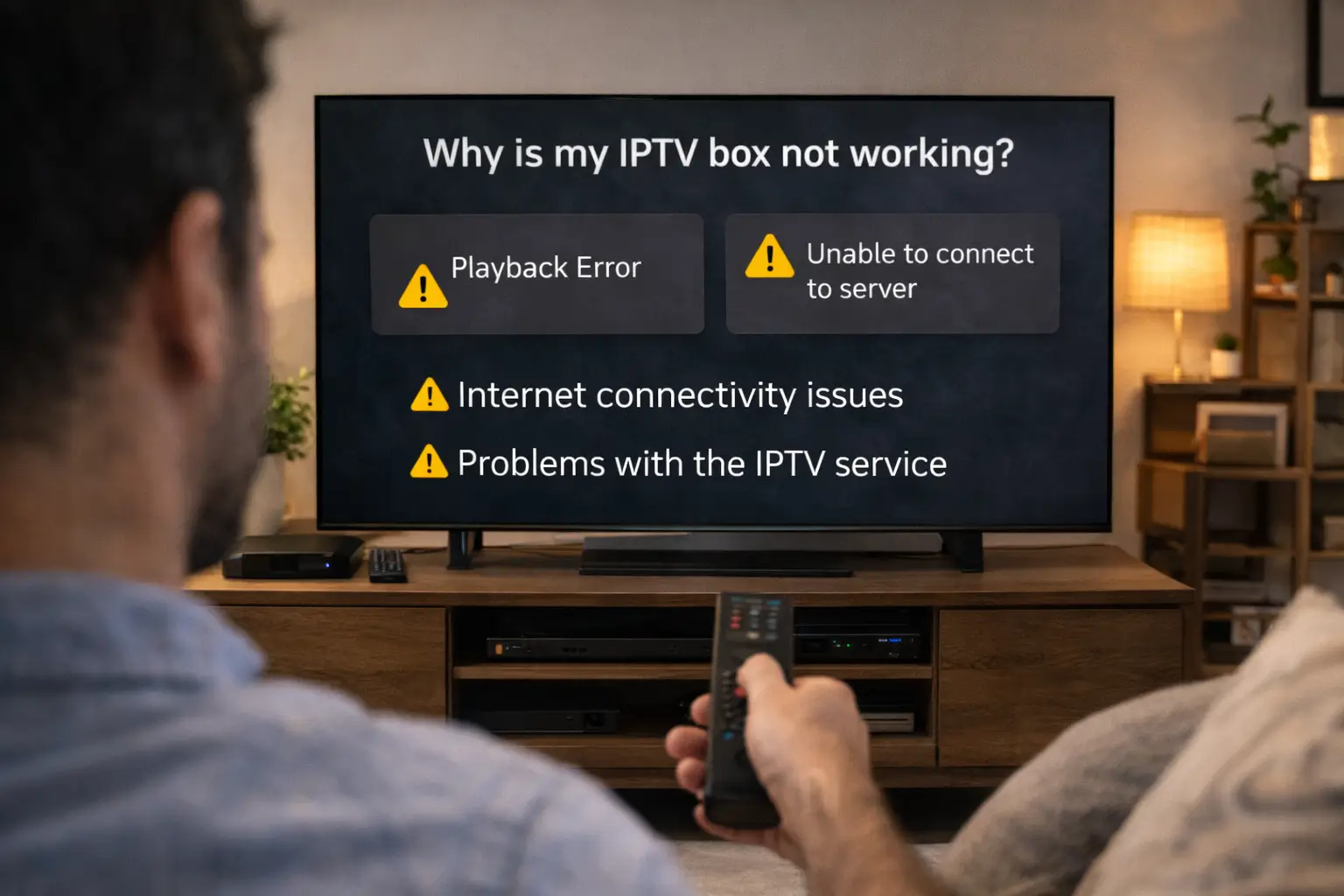 iptv box not working